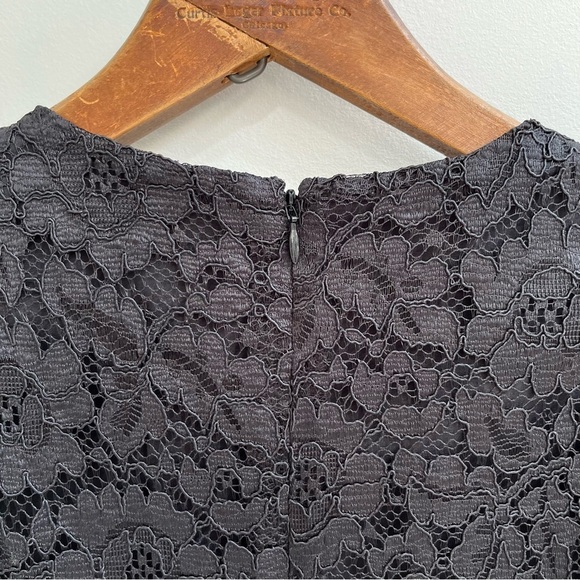 Express Lace Puff Sleeve Fit And Flare Dress Black Size Small - Picture 9 of 12
